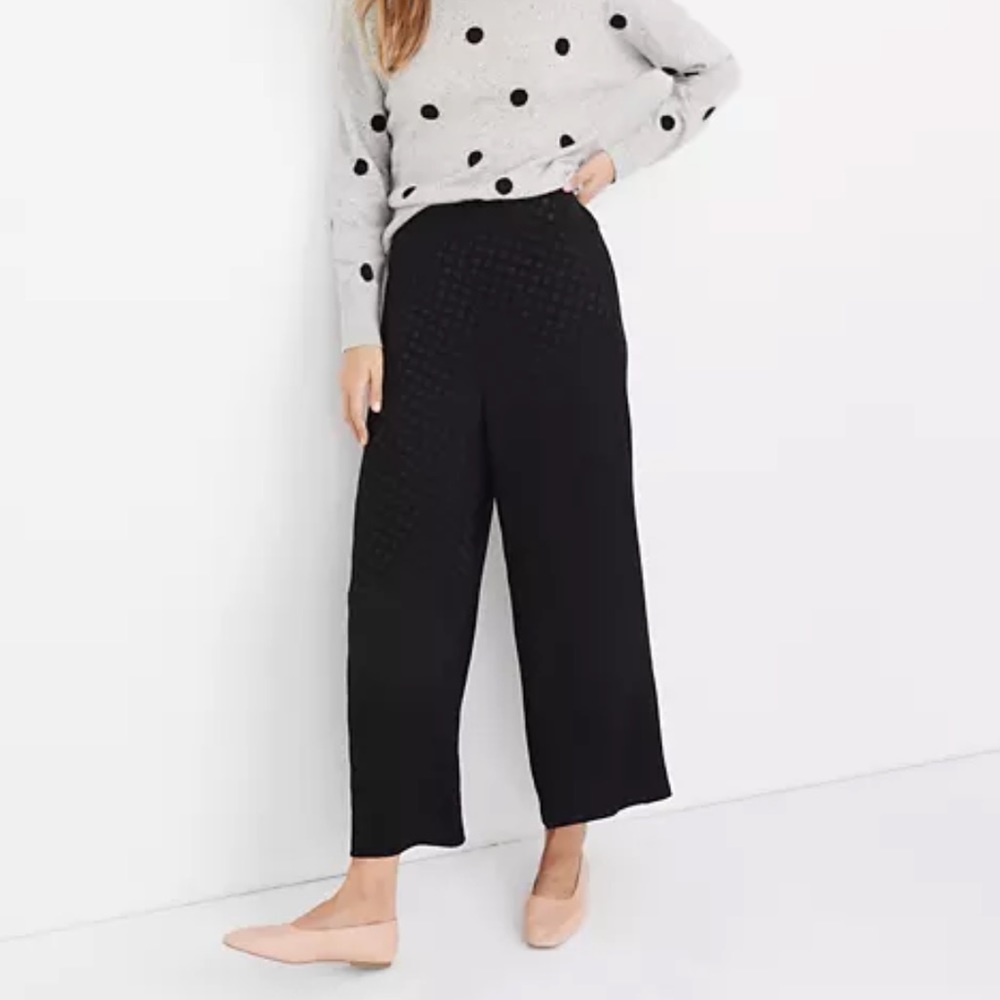 Madewell Black Polka Dot Pants - Picture 5 of 7